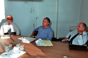 vlnr: Carlo Buerose, Kurt Dahmann,, Emil W. Mewes
